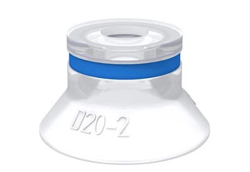0200444派亚博吸盘Suction cup D20-2 Silicone FCM适用于弧形和不规则表面。某些场合下甚至可从角落或边缘处提升工件。不适用于平坦表面-派亚博吸盘派亚博真空发生器piab吸盘