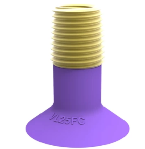 0202693派亚博吸盘Suction cup VL25FC, 1/4寸NPT-1/8寸NPSF具有超高性价比，包含浅凹平面吸盘、波纹管吸盘以及长波纹管吸盘三种形状可选，是基础/标准工业应用的最佳选择-派亚博吸盘派亚博真空发生器piab吸盘