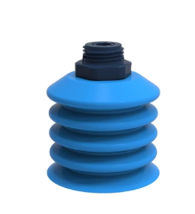 0207115派亚博吸盘B-BL60-2,硅橡胶,G1/2寸复合材料外螺纹接头,可检出型,食品直接接触材料-派亚博吸盘派亚博多层波纹吸盘