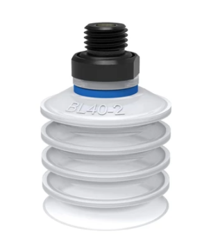 9909642派亚博Suction cup BL40-2 Silicone FCM, G1/4寸male, with mesh filter-派亚博吸盘派亚博多层波纹吸盘