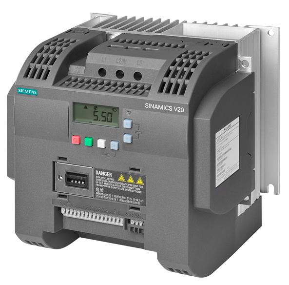 4042948665169|6SL3210-5BE27-5CV0�����ӱ�Ƶ��SINAMICS V20 380-480V 3AC -15/+10 % 47-63Hz��ƹ���7.5kW��60��150%���ؼ����˲���C3I/O��4DI��2DO��2AI��1��ģ������ֳ����ߣ�USS/MODBUS RTU��װ�л���������屣����IP20/ UL ���ųߴ磺D240x207x173����x��x�-������PLC�����ӱ�Ƶ�������ӵ��