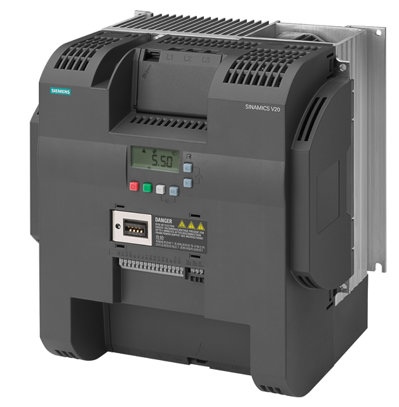 6SL3210-5BE32-2CV0�����ӱ�Ƶ��SINAMICS V20 380-480V 3AC -15/+10 % 47-63Hz�����22kW��60��150%���ص�������أ�30kW��60��110%���ؼ����˲���C3I/O��4DI��2DO��2AI��1��ģ������ֳ����ߣ�USS/MODBUS RTU��װ�л���������屣����IP20/UL���ųߴ磺E244x265x209����x��x�-������PLC�����ӱ�Ƶ�������ӵ��