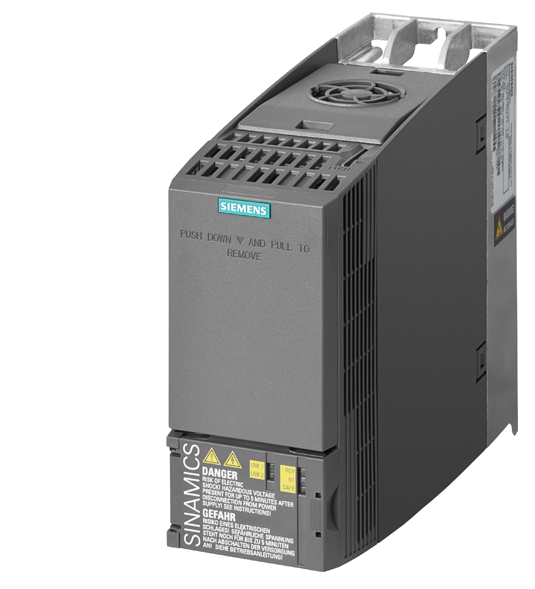 6SL3210-1KE17-5UP1�����ӱ�Ƶ��SINAMICS G120C��ƹ��ʣ�3.0kW��150%����3��380-480V+10/-20%���ཻ��47-63Hzδ����I/O-�ӿڣ�6DI��2DO��1AI��1AO����ʽ��ȫת���ж��ֳ����߼��ɣ�PROFIBUS DP�����ȼ�IP20/UL Open Typ�ߴ磺FSA196x73x203����x��x��ⲿ24V-������PLC�����ӱ�Ƶ�������ӵ��