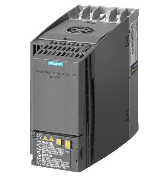 6SL3210-1KE21-3AP1�����ӱ�Ƶ��SINAMICS G120C��ƹ��ʣ�5.5kW��150%����3��380-480V+10/-20%���ཻ��47-63Hz A�������˲���I/O-�ӿڣ�6DI��2DO��1AI��1AO����ʽ��ȫת���ж��ֳ����߼��ɣ�PROFIBUS DP�����ȼ�IP20/UL Open Typ�ߴ磺FSB196x100x203����x��x��ⲿ24V-������PLC�����ӱ�Ƶ�������ӵ��