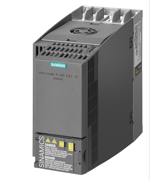 6SL3210-1KE21-7UP1�����ӱ�Ƶ��SINAMICS G120C��ƹ��ʣ�7.5kW��150%����3��380-480V+10/-20%���ཻ��47-63Hzδ����I/O-�ӿڣ�6DI��2DO��1AI��1AO����ʽ��ȫת���ж��ֳ����߼��ɣ�PROFIBUS DP�����ȼ�IP20/UL Open Typ�ߴ磺FSB196x100x203����x��x��ⲿ24V-������PLC�����ӵ��