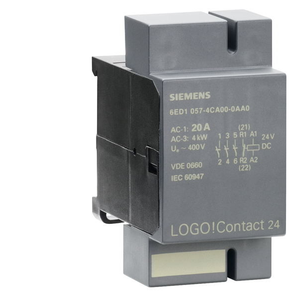 6ED1057-4CA00-0AA0������PLC Contact24����ģ�飬����ֱ�ӿ���ŷķ���õ�����20A�������4kW��DC24V��3����������+1������EAN:4025515050742-�����ӱ�Ƶ�������ӵ��